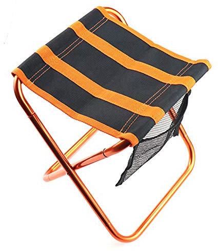 MaikOn Faltbank, tragbare Faltstühle, Klapphocker, tragbare Mini-Camping-Tritthocker, zusammenklappbare Outdoor-Fußhocker aus Aluminiumlegierung, for Angeln, Picknick, Reisen und Wandern