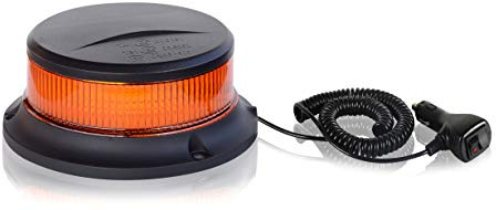Raptors LED Technik Bagster | Zulassung ECE R65 | DEKRA geprüft bis 220 km/h | 10–30V DC | Mobile Kennleuchte | Rundumleuchte zur Absicherung (Orange Magnet)