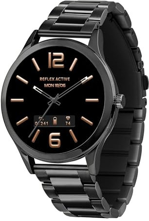 Reflex Active Series 31 Amoled Smart Calling Watch for Women Men with Bluetooth, 1.19'', Fitness Tracker, Blood Oxygen, Heart Rate Monitoring and Stainless Steel Bracelet Compatible with Android IOS