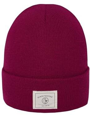 SCHIETWETTER Unisex Erw. Unisex Strickmütze Captain Hook, Beanie, Feinstrick, Wintermütze für Frauen und Männer, unifarben
