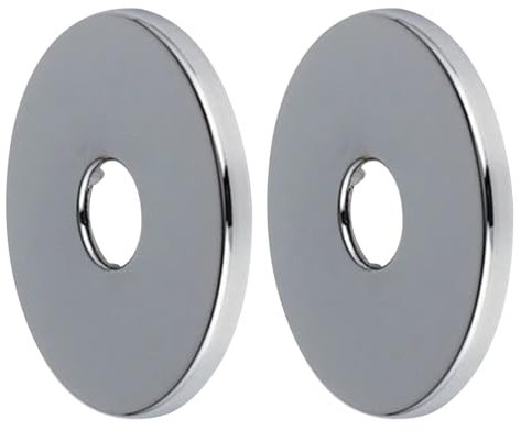 Cozylkx 2 Pezzi di Ricambio per Copritubo Doccia, Valvola in Acciaio Inox, Copritubo Cromato, Copritubo in Metallo per Radiatore, Accessori per Rubinetti da Cucina E Doccia, ID 21mm/OD 80mm