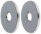 Cozylkx 2 Pezzi di Ricambio per Copritubo Doccia, Valvola in Acciaio Inox, Copritubo Cromato, Copritubo in Metallo per Radiatore, Accessori per Rubinetti da Cucina E Doccia, ID 21mm/OD 80mm