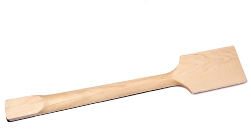 Gitarrenhals aus Ahorn 22 Bünde Paddle Kopfplatte Verstellbarer Truss Rod | Selbstgemacht E-Gitarren, Dot Inlays, Kopfplatten Design, Ahorn 70, 6x6, 4cm, Ersatzteil für Gitarrenzubehör