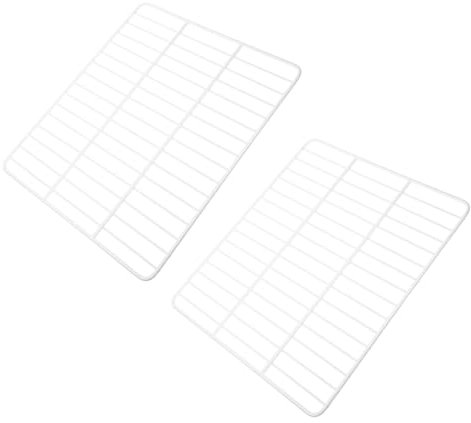 Mikikit 2 PCS Divisori per Frigorifero in Metallo Ripiani Divisori per Congelatore Organizzatori per Gelati e Bevande Facile Installazione Design Adatti per Supermercati e Gelaterie