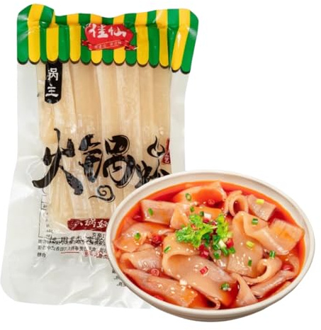WSYLS-Authentische chinesische breite Nudeln | zäh und geschmeidig | unverzichtbar für Hot Pot und würzigen Hot Pot 100 g/Beutel*1 | sofort und bequem | Asiatischer Geschmack