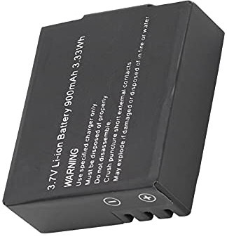 Wakects Batterie Lithium-ION Rechargeable, 3,7V 900mAh, Compatible avec SJ4000 SJ5000 M10, Protection Contre Les Surcharges