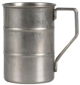 ROSSRORE Tazza da birra vintage in acciaio inox, 370 ml, infrangibile, lavabile in lavastoviglie, resistente al congelatore, resistente al falò. Il regalo perfetto per appassionati di birra e