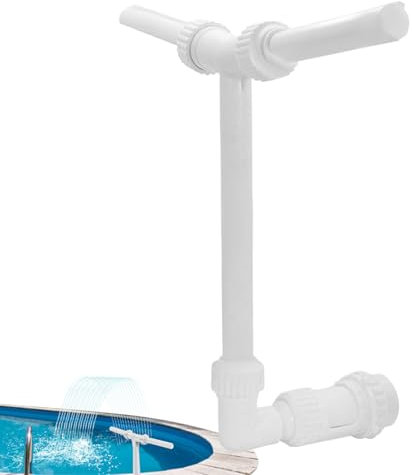 jamgeery Fontaine pour Piscine,Double pour Piscine | Chute d'eau pour Bassin Décoration De Jardin Et Arrosage des