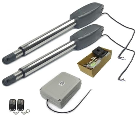Ouvre-porte, 200 KG Ouvre-Porte Battante Électrique Bras Entraînement Avec Télécommande Multi En Option Garage À Domicile Porte Battante Opérateur Moteur Actionneur(400KG)