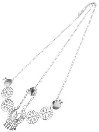 Beaupretty Pannkedja Pannband Huvudkedja Dam Vintage Kedja Huvudband Huvudkedja Smycken Tillbehör Guld Fint Bröllopsfest Silver Legering