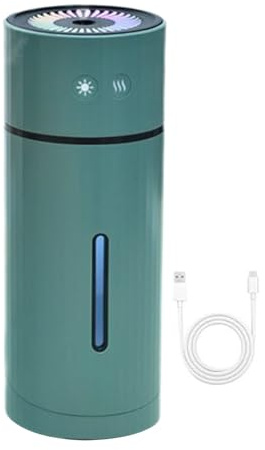 Penlimly Humidificador de Dormitorio - Difusor Nebulizador Para Habitaciones Pequeñas - Aparato Silencioso de Niebla Ajustable Recargable para Escritorio Plantas Hogar Mascotas Bebés Guardería