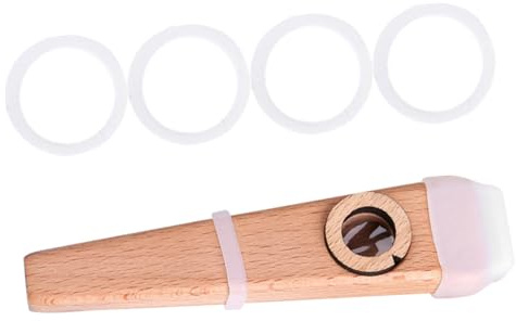 Zerodeko Set Kazoo Bois pour Débutants Instrument de Musique Facile à Apprendre et Portable Accessoire Accompagnement Guitare Ukulélé pour Adultes