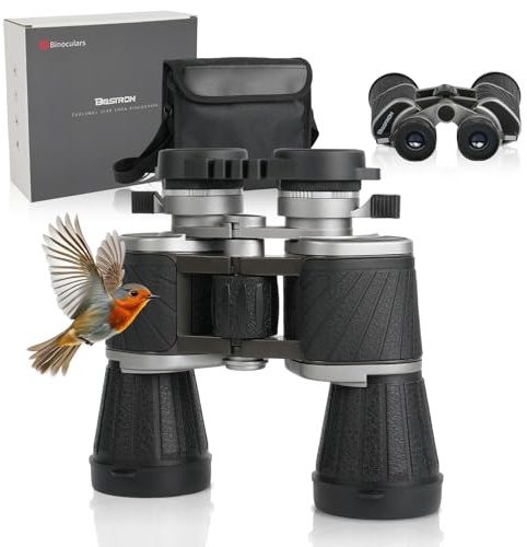 BOSTRON Binoculares 7x50 Profesionales - Visión Nocturna y Poca Luz, Prismas PORRO BK-7, Lentes Multicapa - para Observación de Aves, Astronomía, Senderismo y Deportes