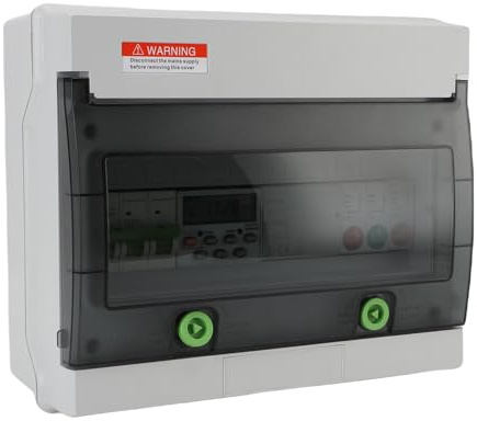 Jeffergarden Temporizador Programable de 7 Días, 16 Ajustes de Encendido y Apagado, Caja Exterior IP65 para Calentador de Agua con Bomba de Piscina y Control de Alumbrado Público