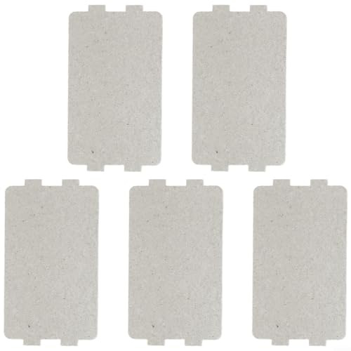 Set di 5 piastre di copertura in mica per forno a microonde, resistenti alle alte temperature, isolanti, parti di ricambio