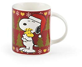 Excelsa Peanuts - Taza de porcelana, 300 ml