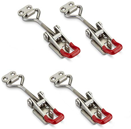 4er Set SOTECH Spannverschluss M6 Haltekraft 220kg | abschließbar Edelstahl SS304 verstellbarer Schnellspanner