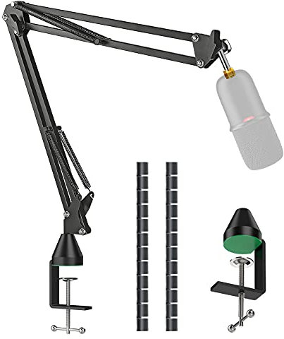 YOUSHARES HyperX SoloCast Mikrofon Arm - Professioneller Verstellbarer Scheren Mikrofon Mikrofonarm Boom Arm, kompatibel mit HyperX Solocast Mikrofon