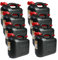 BAUPROFI 8er Set: 8x Benzinkanister KKS 10 PE Liter schwarz mit UN Zulassung