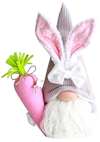 RMBLYfeiye Osterwichtel Wichtel Stehende Niedliche Wichtel Gnom Süßer Zwerg Zuckersüße Deko für Osterdekoration Osterngeschenke Hasenohren Ostergestecke Requisiten