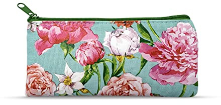Pigna, Bustina in Cotone, Nature Flowers 10x22 cm, Fantasia Floreale con Sfondo Verde, 1