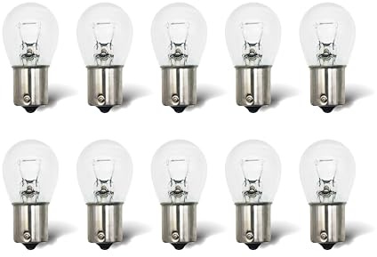 Rafeal Auto 1156 Light Bulb 10 Pack,S25 P21W Automotive Brake Light Turn 1156 7506 Miniature Bulb Mini Bulb Taillight Turn Signal Light,Replacement for Cars,Trucks,SUVs