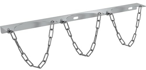 eurokraft | Gasflaschen-Wandhalterung | für 3 Flaschen | Ø max 140 mm