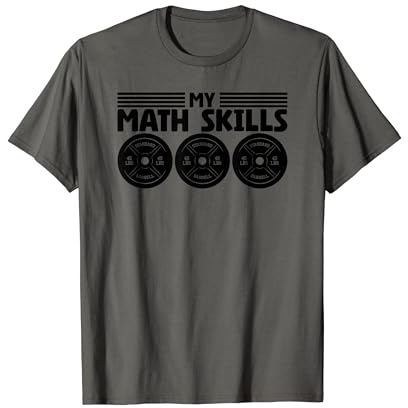 Bodybuilder Weightlifter Gear Weight Plates Math Lover T-Shirt