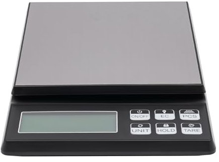 HarBin-Star Küchenwaage, digital 10KG mit großem LCD-Display,Digitalwaage, Briefwaage, Flüssigkeitsmessung, hohe Präzision auf bis zu 1g, Tara-Funktion (5kg)