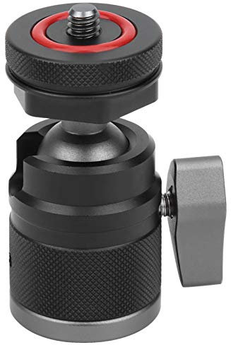 VELEDGE M4 Mini Rótula de Bola de Zapata Fría de Aleación de Aluminio con Tornillo de 1/4 de Pulgada, Fuerza de Bloqueo Fuerte, Compatible con la Mayoría de Las Cámaras, Cámaras