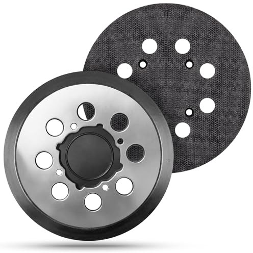 2 Pcs de Recambio para lijadora de 5 Pulgadas 8 Agujeros | Para DCW210N DWE6423 - Almohadilla de Gancho y Lazo, 4 Tornillos - Repuesto Original OEM Parte DWE64233 N329079