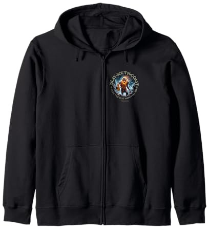 Whisky Islay South Coast Where Peat Monsters Roam Whisky Zip Hoodie
