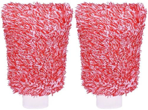 JNGTKL 2 Pcs Microfibre Wash Mitts, Easy To Clean, Suitable For Car & Household Windows