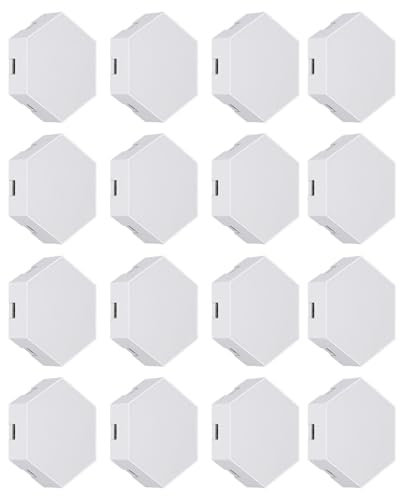 Sechseckige Wandleuchte mit Fernbedienung, Intelligente, Berührungsempfindliche, Geometrische, Modular Aufgebaute, Bunte RGB LED Leuchte Zum Selbermachen mit USB Stromversorgung,