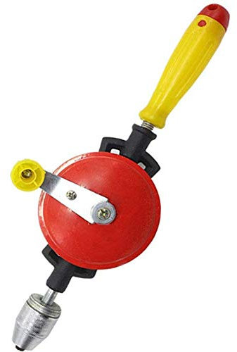 Portabrocas de doble piñón taladro manual , Taladro manual Taladro manual de manivela con mango de plástico, potente taladro manual for perforación de placa de circuito acrílico de plástico de madera