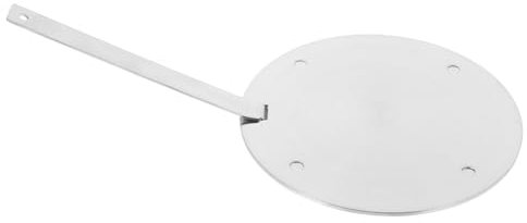 LALADEFIEE Heat Diffuser Plate for Induction Cooker and Gas Stove 200 * 3.4mm Stainless Steel Heat Diffuse Plate Removable Handle Kitchen Essential for Even Cooking
