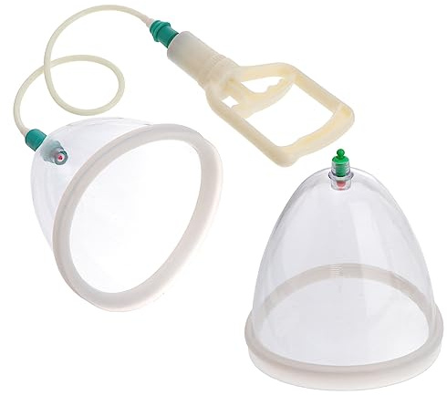 Appareil de Ventouses sous Vide Blanc Abs, 2 Pièces, pour Massage du Dos | Ventouse Massage, Thérapie par Ventouses, Ventouses Corporelles, Outil Simple pour Fascia et Point Trigger