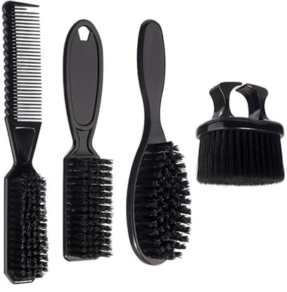 Juego de 4 cepillos de peinado para hombre para un aspecto profesional con diseños ergonómicos y práctico peine para el cabello profesional