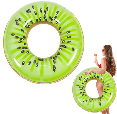 MWZBTG Schwimmring, 83 cm Inflatable Swim Ring, Aufblasbarer Schwimmreifen, Fruchtschwimmbecken, Groß PVC Schwimming Ring, Lustiger Großer Pool-Ringschwimmer Tragbares