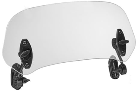 Motorrad Windschutzscheibenverlängerung - -Armaturenbrettschutz, Verstellbarer Clip-On Windabweiser Armaturenbrettschutz | Für Motorrad-Rennrad Hochwertigem Acryl Gefertigte -Windschu