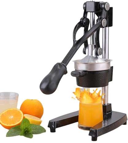 Presse-agrumes manuel en fonte, presse-agrumes robuste avec levier, presse-fruits professionnel for orange, citron, citron vert, grenade, base antidérapante