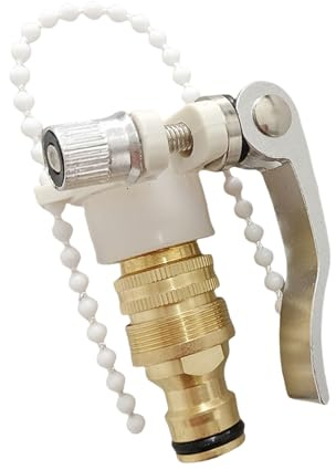 Sturdy Copper Garden Hose Tap Connectors Universals Size Adjustable to Fit 15mm 23mm Pipe Adapters Daily Casual Use Kitchen Tap Garden Connectors
