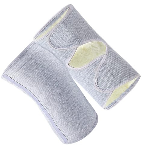 TOYANDONA Genouillère Thermique Épaisse Laine pour Hiver Protège-genoux Chaud et Confortable Maintien et Compression pour Sport et Activités Extérieures Adaptée Aux Hommes et Femmes