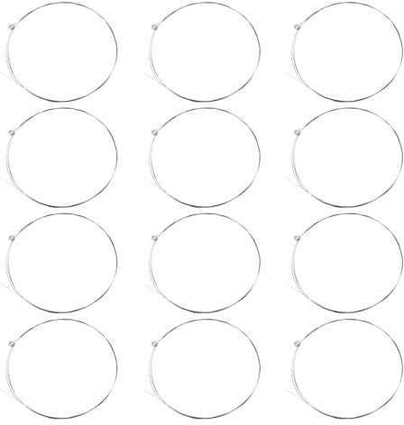 DEARMAMY Cuerdas de Guitarra de Acero Inoxidable E-1St 40 Piezas Repuesto para Guitarra Acústica y Eléctrica Cuerdas Musicales Resistentes para Uso en Conciertos y Viajes