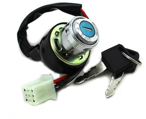 Interruttore Di Accensione Per Meerkat Per Kazuma 50cc 70cc 90cc 110cc 125cc ATV Quad 4 Ruote 6 Fili Pin On Lock Off + 2 Chiavi Interruttore di accensione