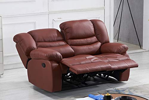 Mapo Möbel Voll-Leder Couch Sofa Relaxsessel Fernsehsessel Fernsehsofa 5116-2-206