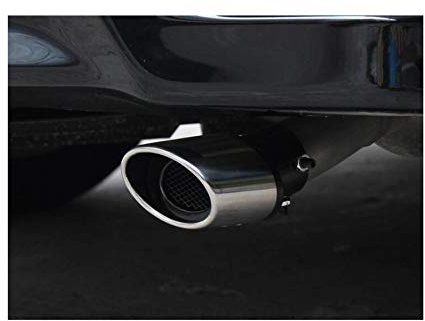 1pcs Silver Stainless Steel Exhaust Tail Rear Muffler Tip Tailpipe Trim compatible For Honda Fit 2014 2015 2016 2017 2018 2019 2020 2021 2022 2023 2024 2025