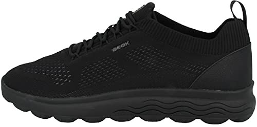 Geox U Spherica A, Sneakers Homme, Schwarz, 43 EU