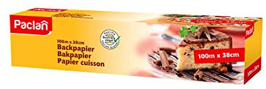 Paclan Carta da forno, 100 m x 38 cm, marrone, 100 m