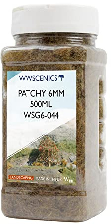 WWS War World Scenics WWScenics | 6mm Herbe Statique Éparse | 500ml | WSG6-044 | Matériel pour Maquette Réaliste